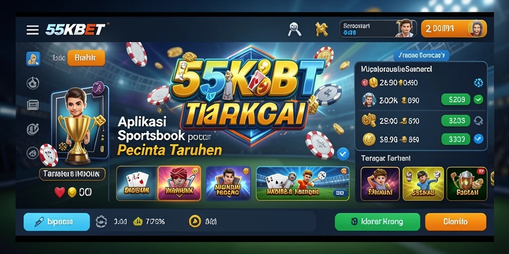 Tampilan permainan Sportsbook 55KBET yang menarik dan interaktif.