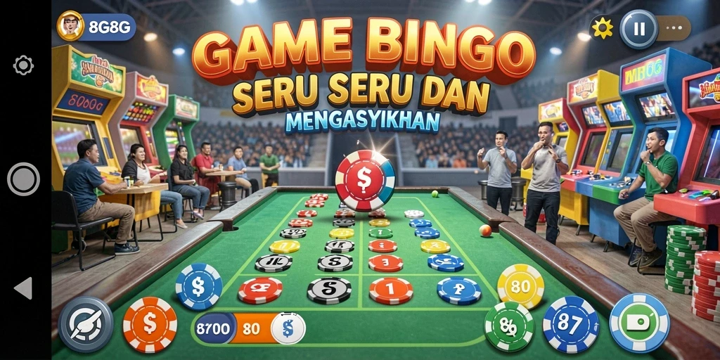 Tampilan gameplay seru dalam permainan Bingo 8G8G.