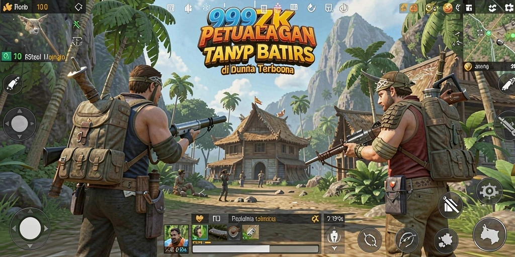 Tangkapan layar dari gameplay 99ZK di dunia terbuka.