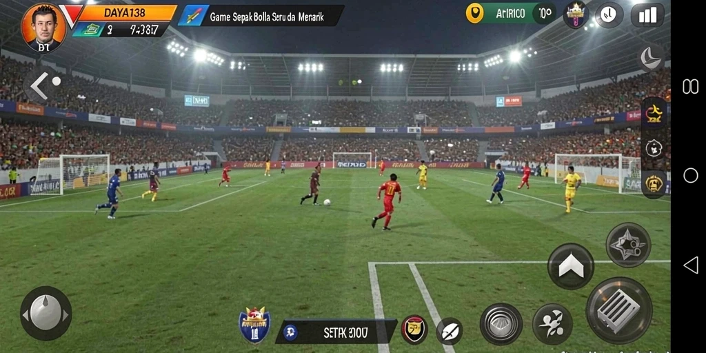 Gambaran gameplay sepak bola yang mendebarkan dalam DAYA138.