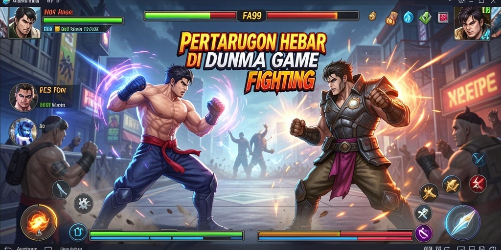 Gameplay seru dan mendebarkan dalam pertarungan FA99.