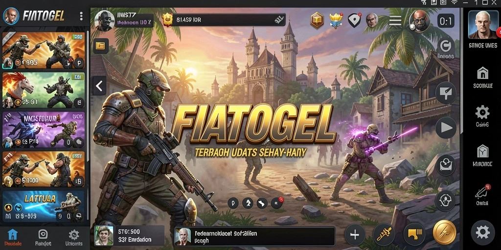 Tampilan antarmuka utama FIATOGEL yang informatif dan user-friendly.