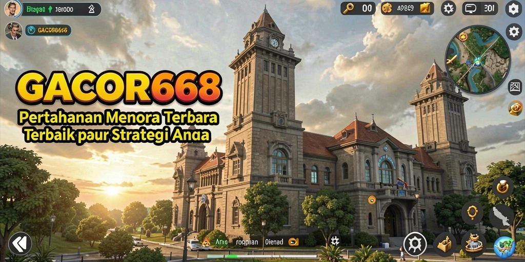 GACOR668 menunjukkan gameplay menara pertahanan yang intens dan strategis.