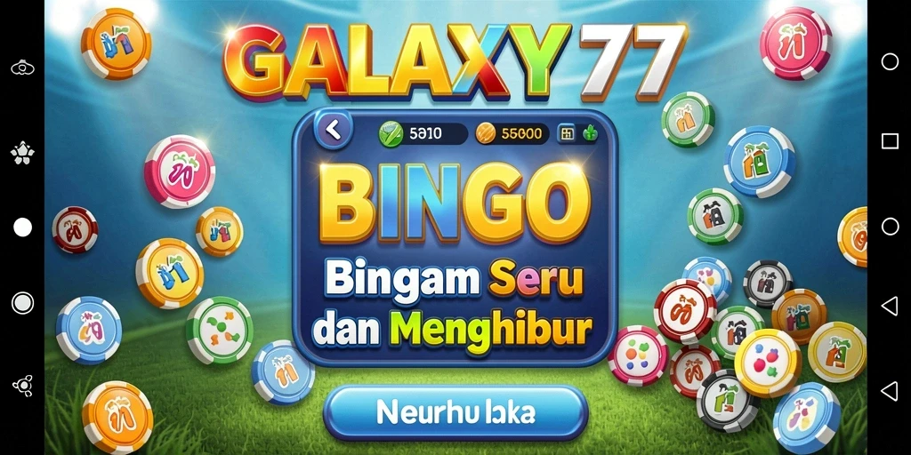 Tampilan gameplay seru di GALAXY77 dengan suasana Bingo yang menyenangkan.