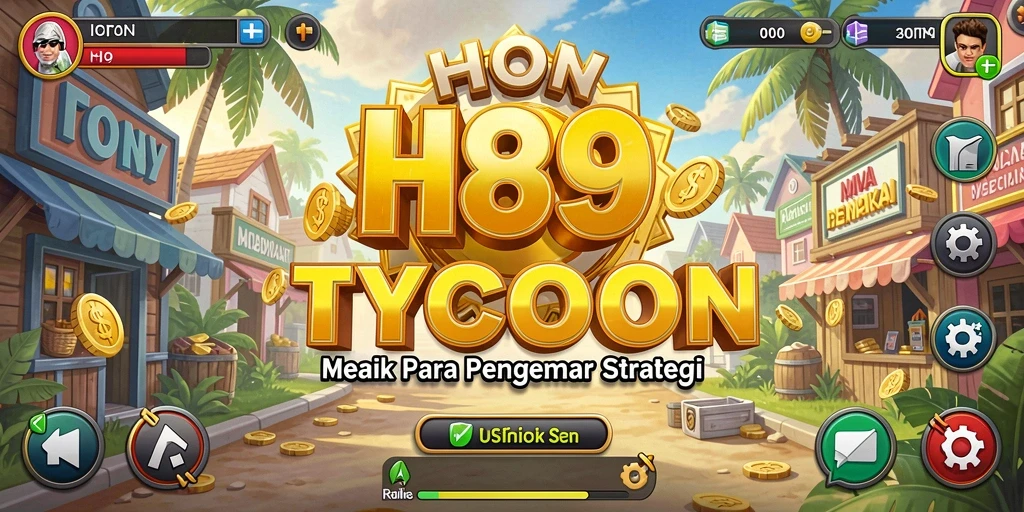 Tangkapan layar H89 menampilkan gameplay Tycoon yang menarik dan interaktif.