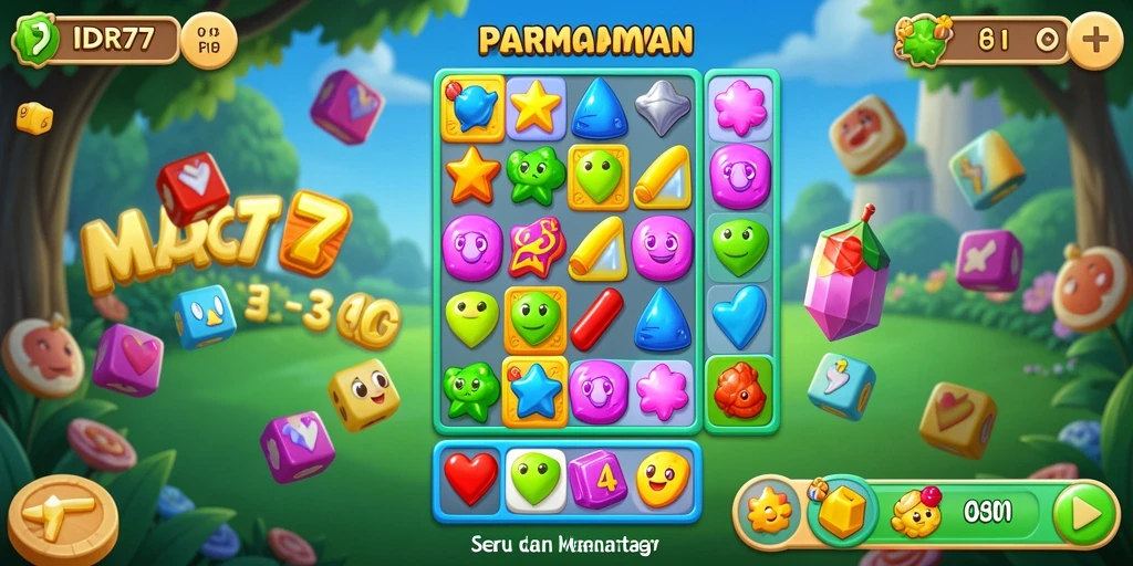Tampilan menarik dari gameplay IDR77 yang penuh warna.