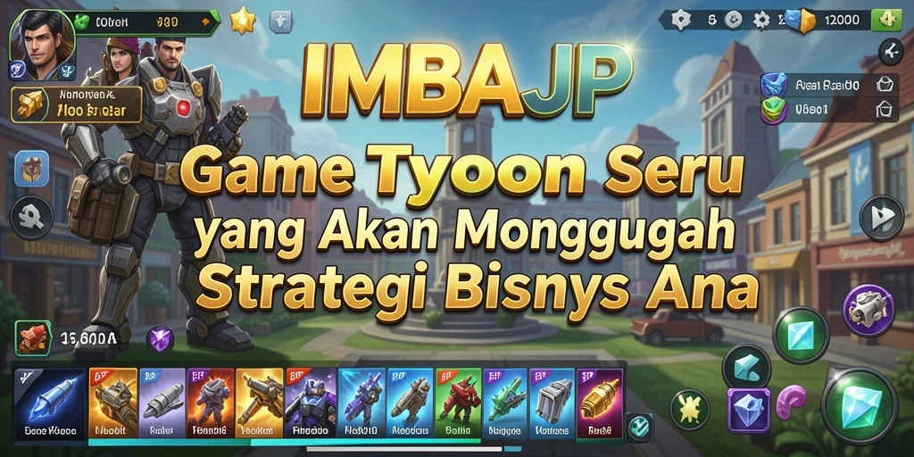Tampilan gameplay IMBAJP yang menarik dan penuh strategi Tycoon.