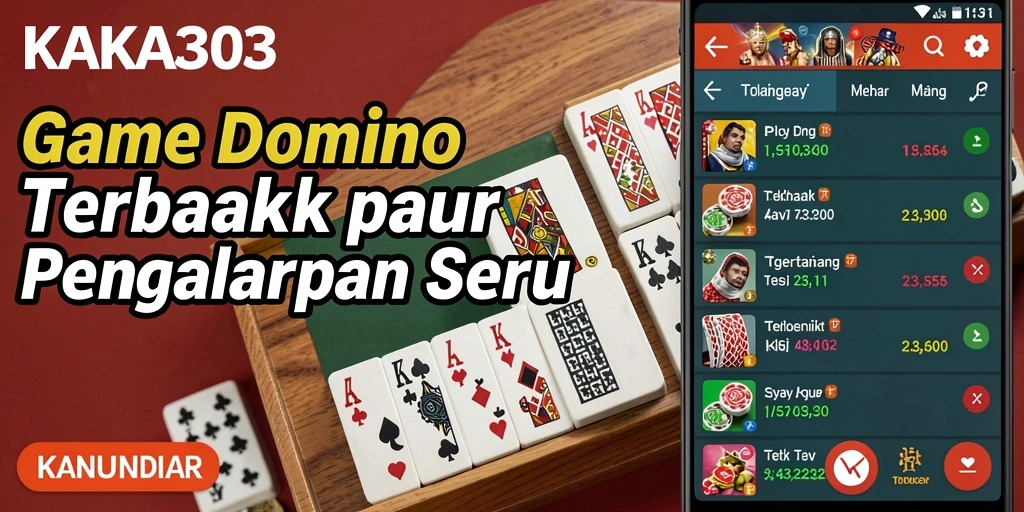 Screenshot gameplay KAKA303 yang menunjukkan keseruan bermain Domino.