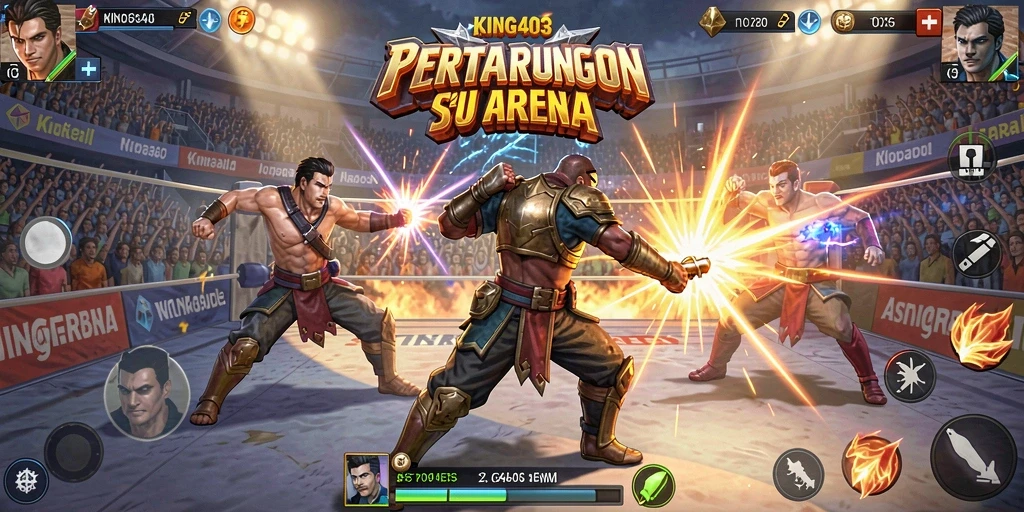 Tampilan seru dari permainan KING403 yang menampilkan aksi pertarungan mendebarkan.