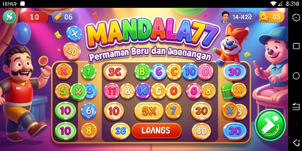 Tampilan gameplay Bingo yang seru di MANDALA77.