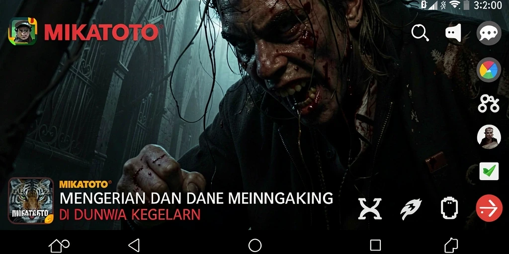 Screenshot gameplay MIKATOTO yang penuh dengan kengerian.