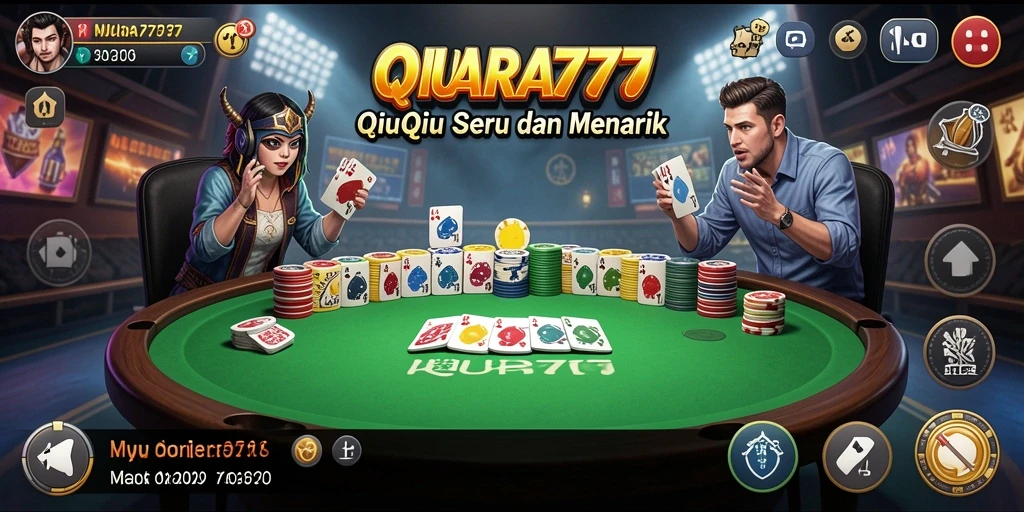 Tampilan menarik dari gameplay QiuQiu di MUARA777.