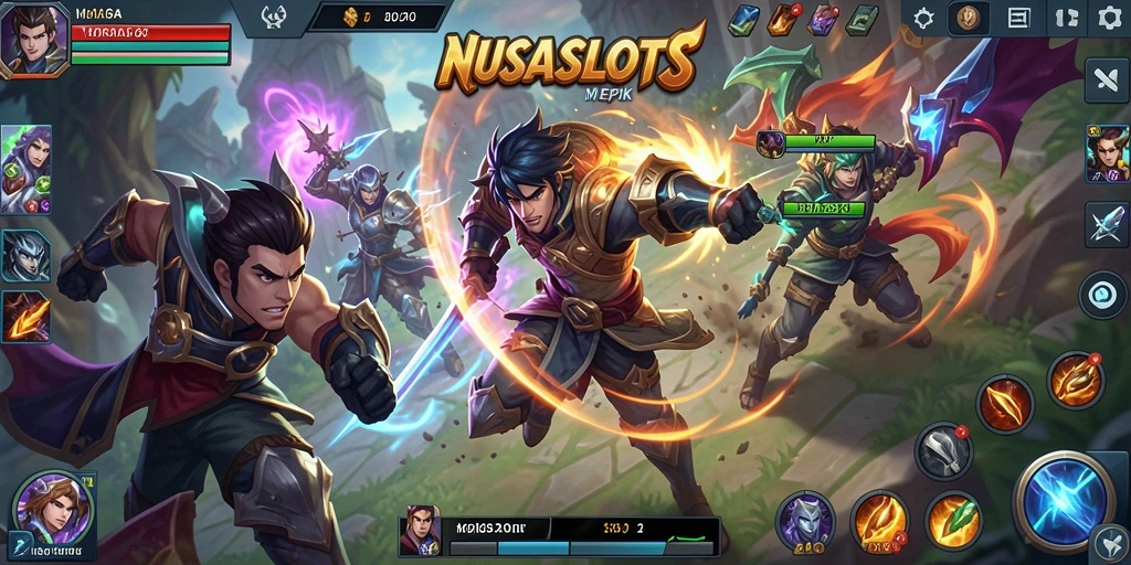 Tampilan seru dari gameplay NUSASLOTS yang penuh aksi.