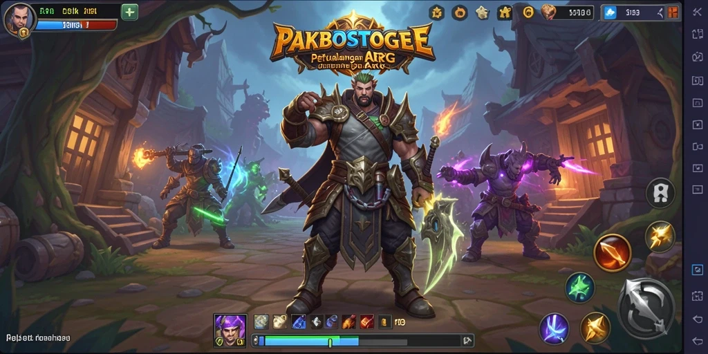 Tampilan gameplay seru dalam dunia ARPG PAKBOSTOGEL.
