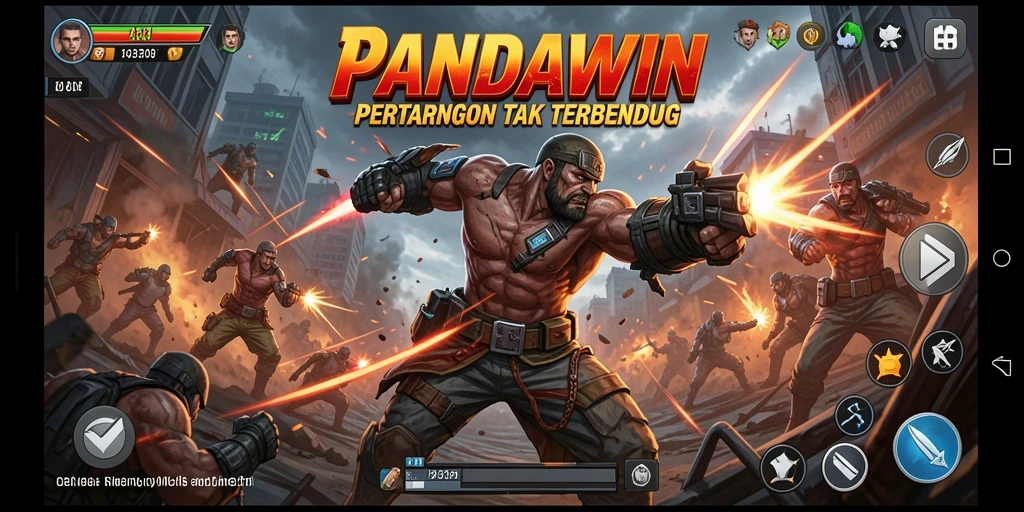 Gameplay seru dan mendebarkan dalam PANDAWIN.