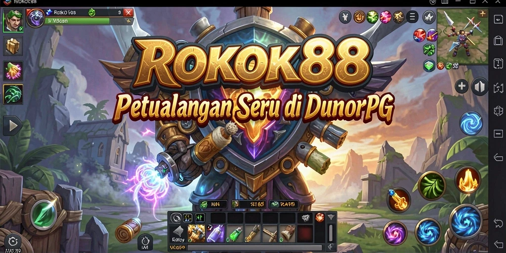 Gameplay ROKOK88 yang epik dalam dunia MMORPG.