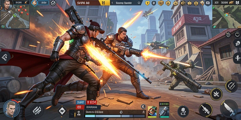 Tangkapan layar gameplay SVIP4 yang menunjukkan aksi menegangkan.
