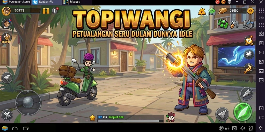 Tampilan gameplay dari <strong>TOPIWANGI</strong> yang menyenangkan dan interaktif.
