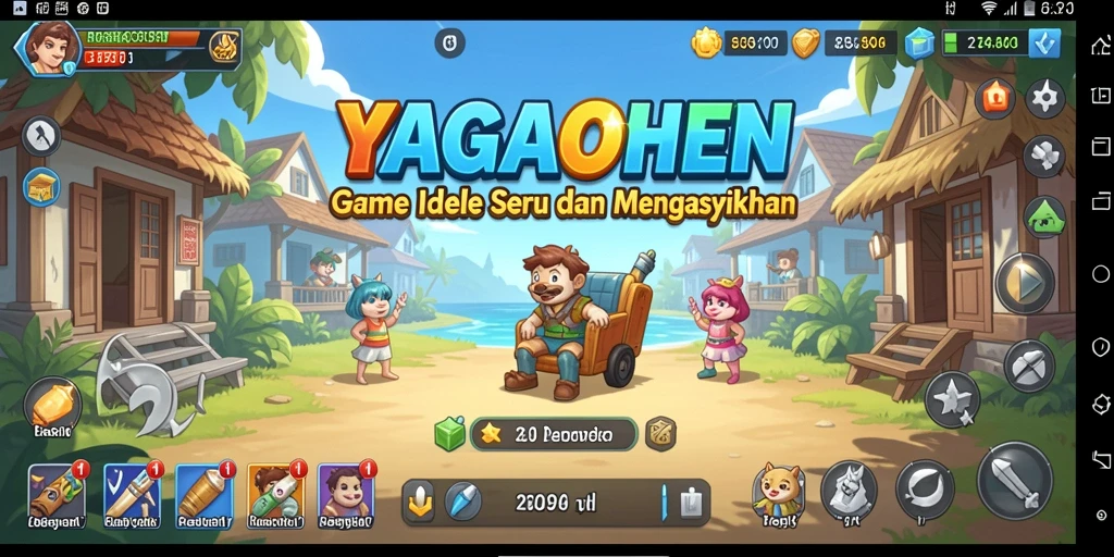 Tampilan gameplay YAGAOHEN yang menarik dan dinamis.